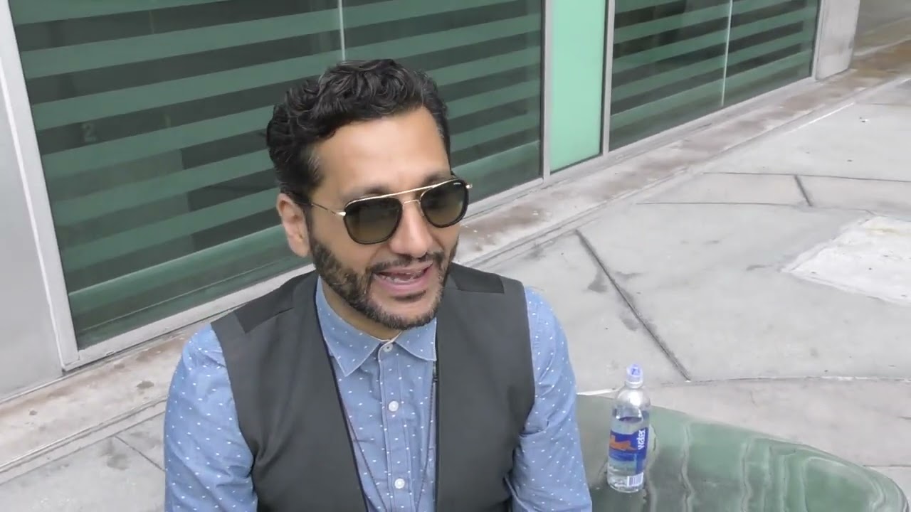 Cas Anvar talks about his new TV shows outside ArcLight Theatre in Hollywood