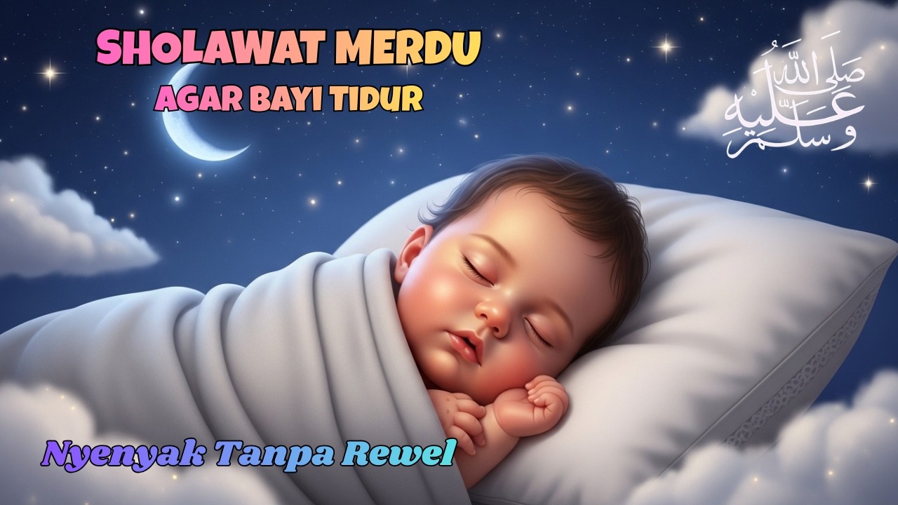 Atasi Bayi Susah Tidur Tengah Malam - Alunan Sholawat Lembut Penyejuk Jiwa