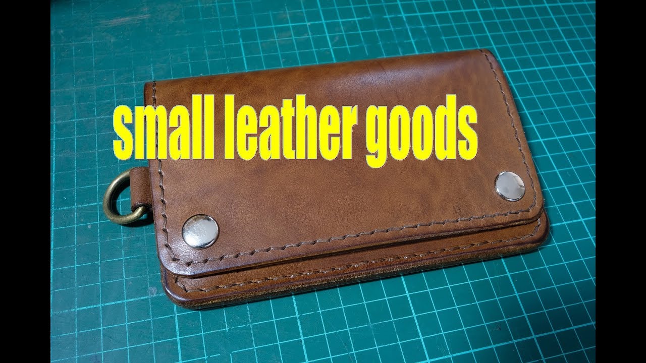 making a simple leather trucker wallet leathercraft