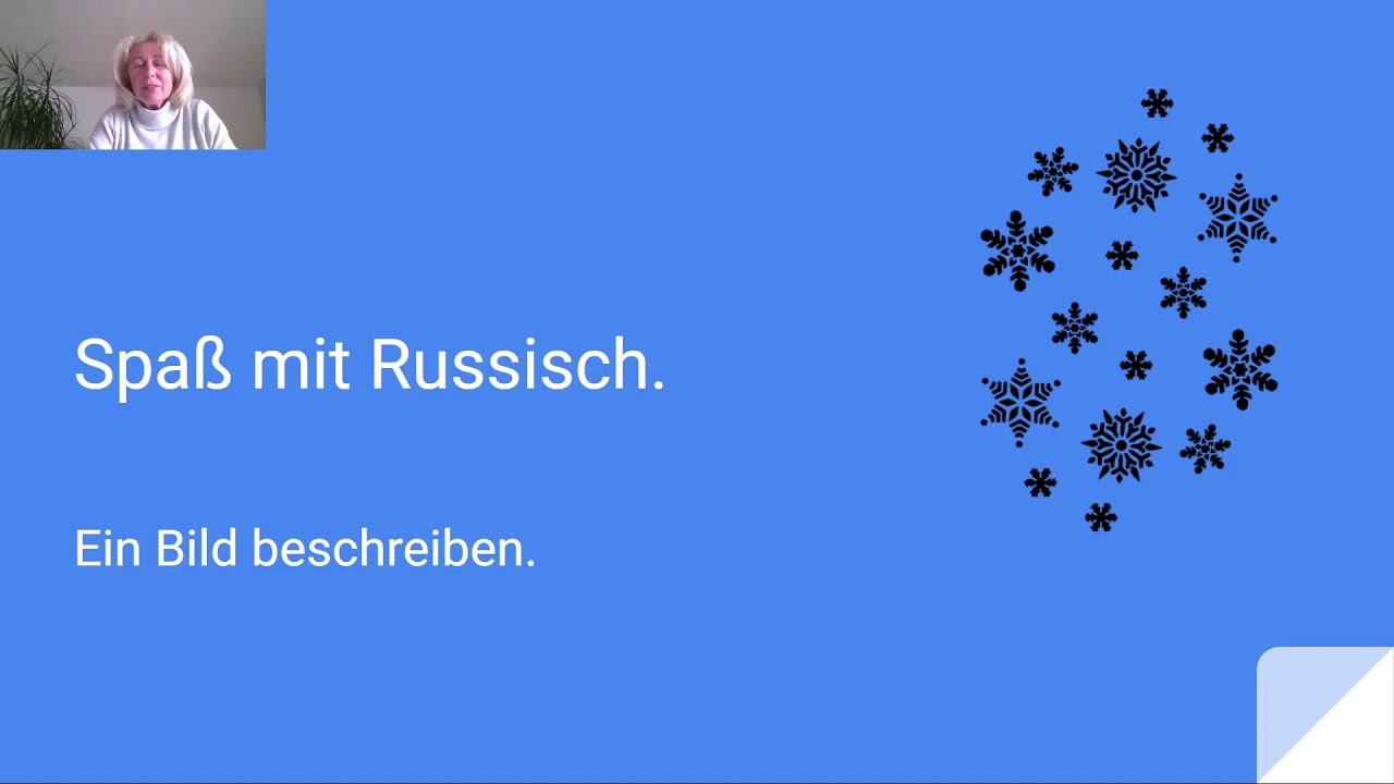 Spaß mit Russisch. Eine Bildbeschreibung.
