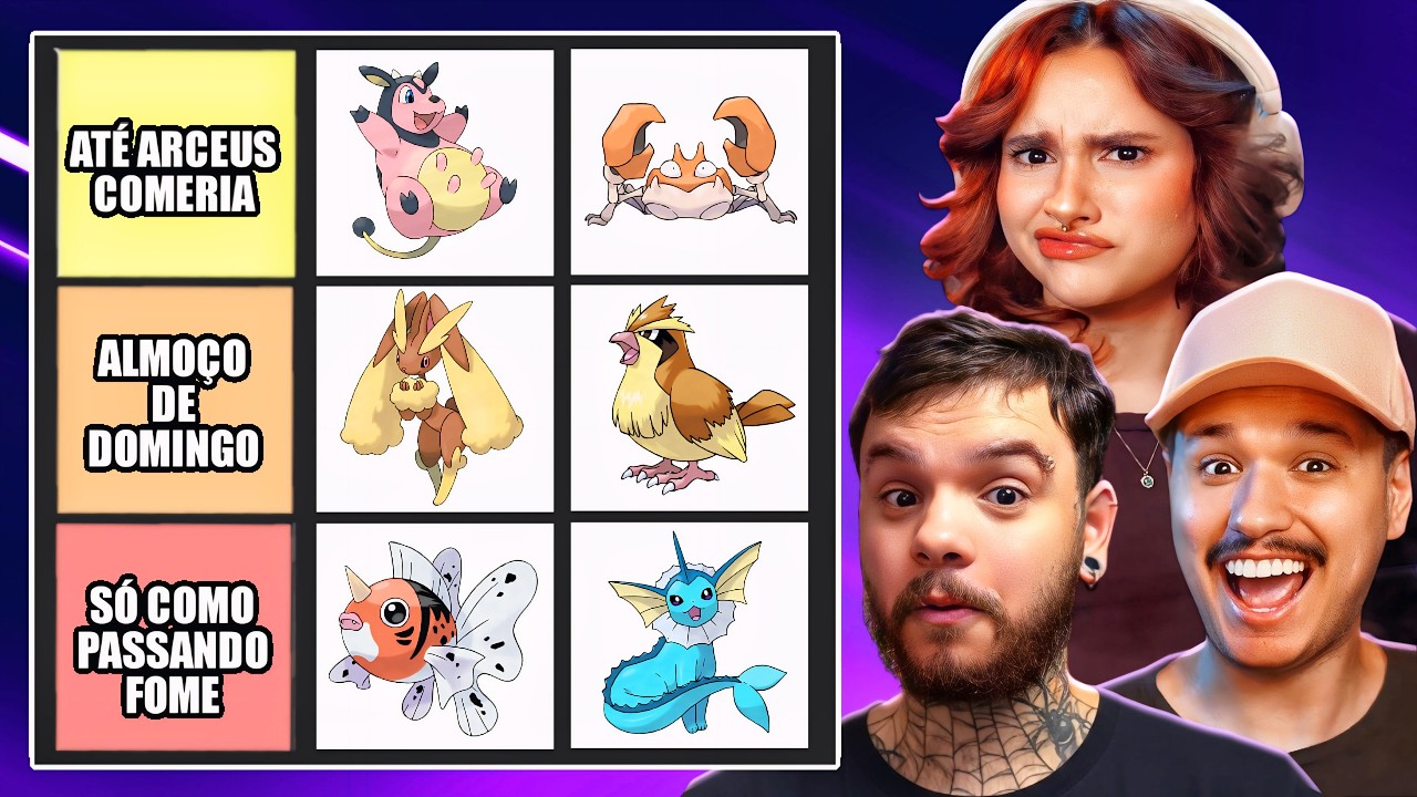 Reankeando os POKÉMONS que EU e o @Sim Sou Silva COMERIA (calma) - Tier List