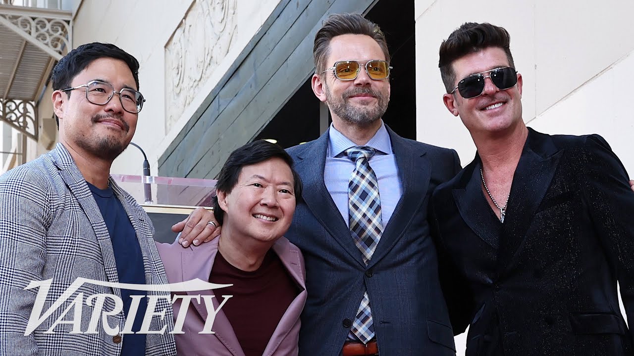 Ken Jeong Hollywood Walk of Fame Ceremony with Randall Park, Ken Jeong, Joel McHale and Robin Thicke