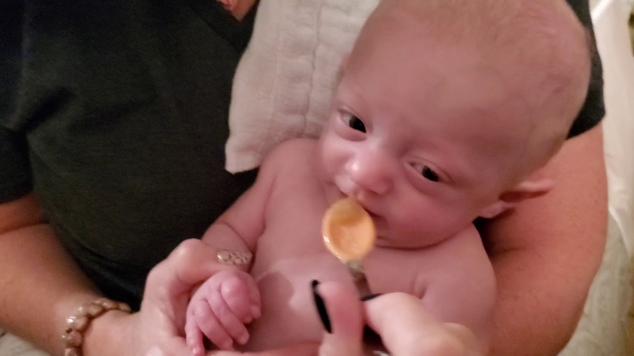 Phoenix doesn't like pear baby food