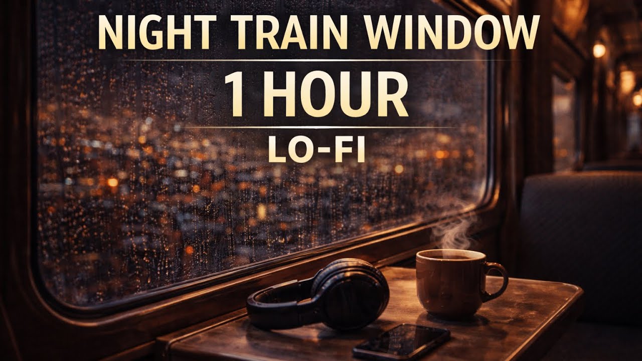 Night Train Window 🌙 Lo-Fi Beats for Studying, Relaxing & Late Night Focus