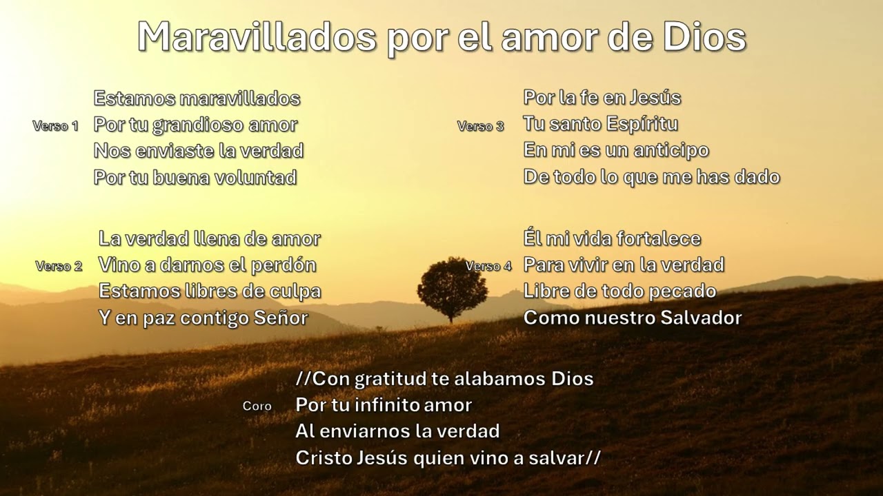 Maravillados por el amor de Dios