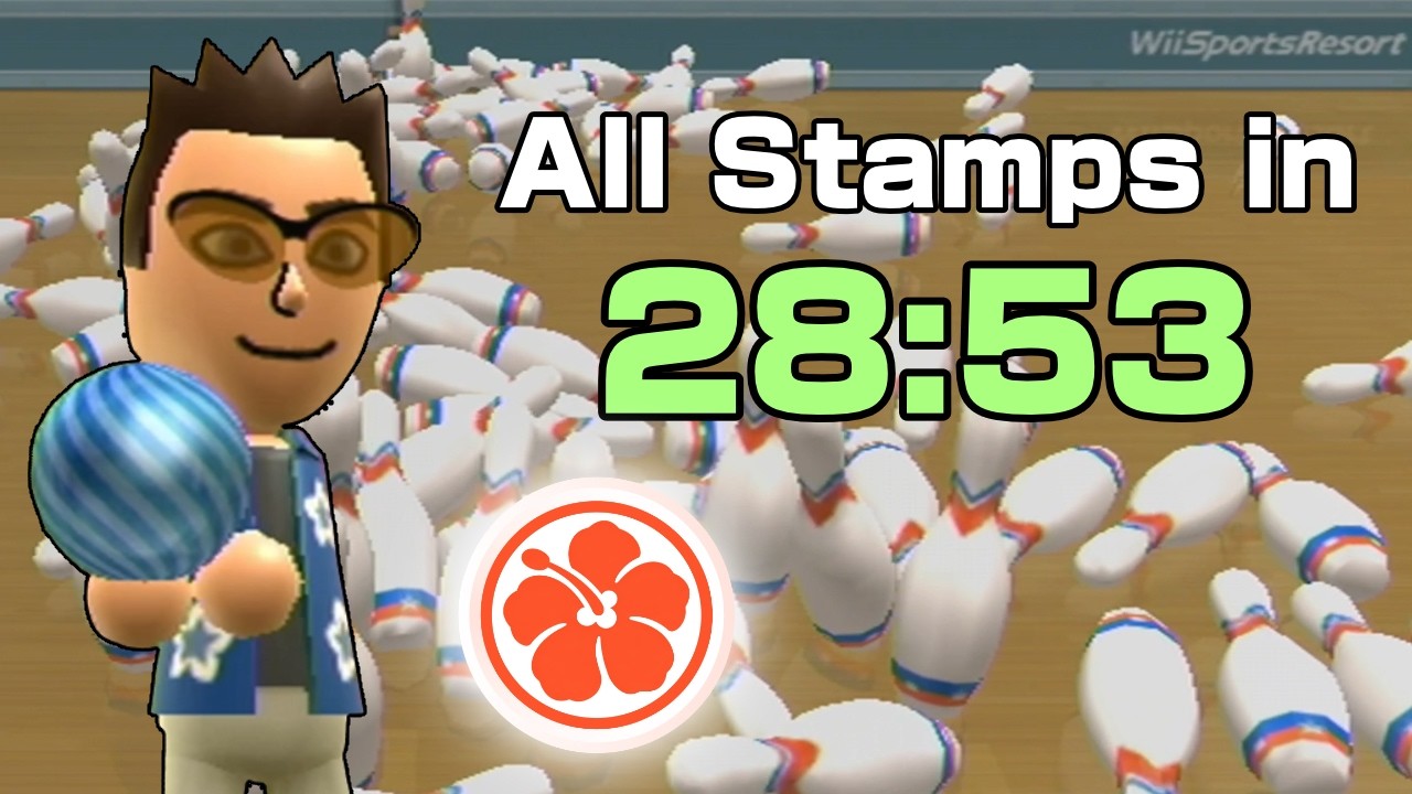 100-Pin Bowling SPEEDRUN (Wii Sports Resort: All Stamps #6)