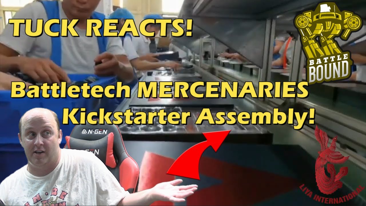 HOW IT'S MADE: Battletech Mercenaries Kickstarter Box assembly | Tuck Reacts!