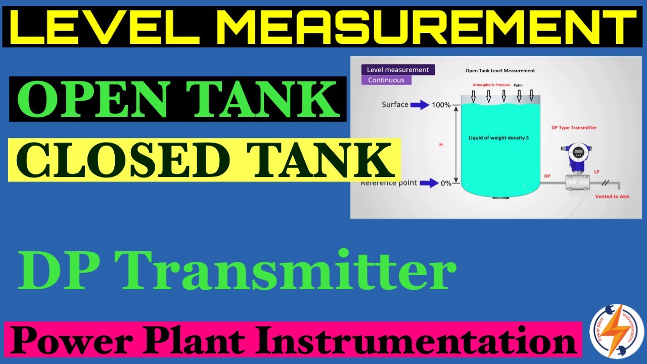 Level Measurement | Open tank and Closed tank using DP Transmitter