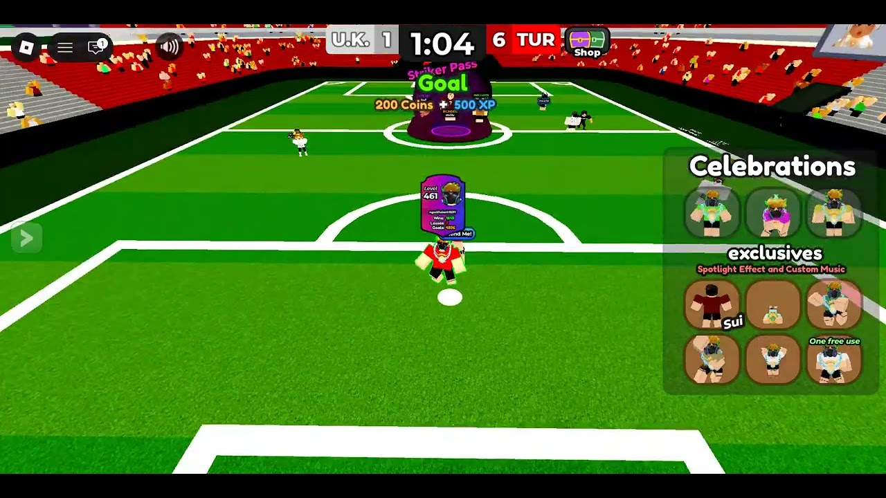 Roblox Team Soccer: I caught a hacker in the match so i quit