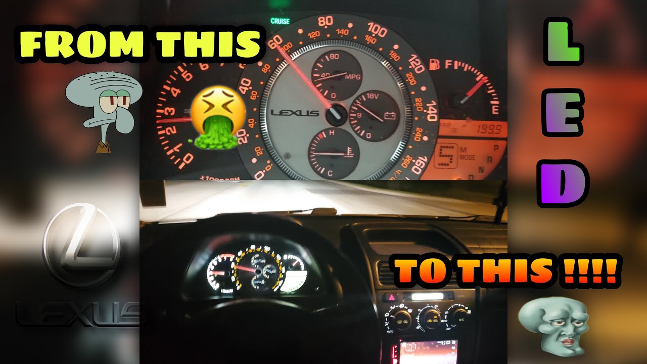 DIY LEXUS IS300 LED INSTALL (CLUSTER, KEY RING, CLIMATE CONTROL PANEL) | DEADLY_YETI SERIES