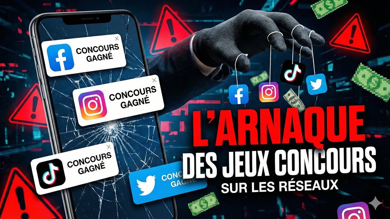 L&rsquo;ARNAQUE DES JEUX CONCOURS SUR LES RESEAUX