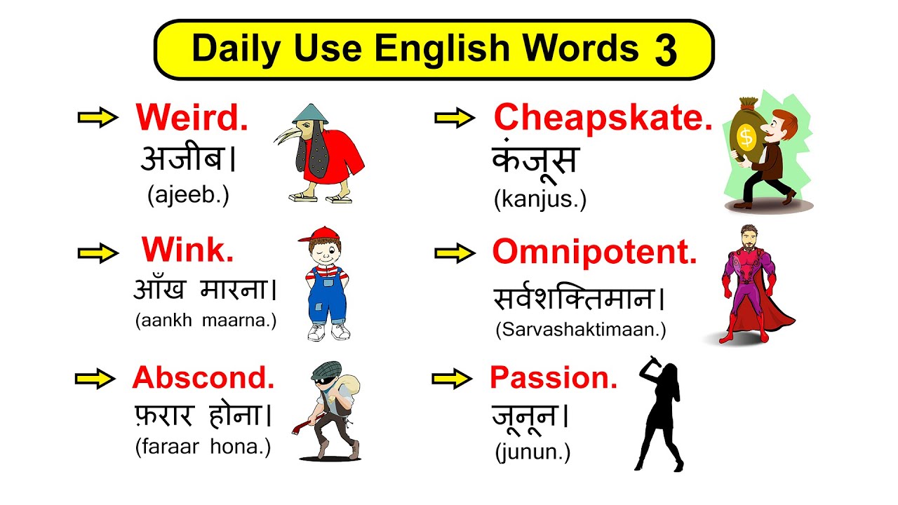 Daily Use English Words 3 | Vocabulary | Spoken English
