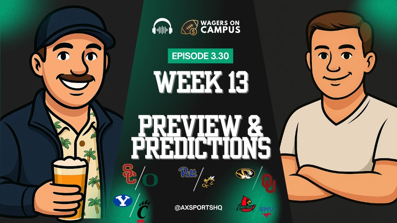 Week 13 COLLEGE FOOTBALL Preview & Prediction Show
