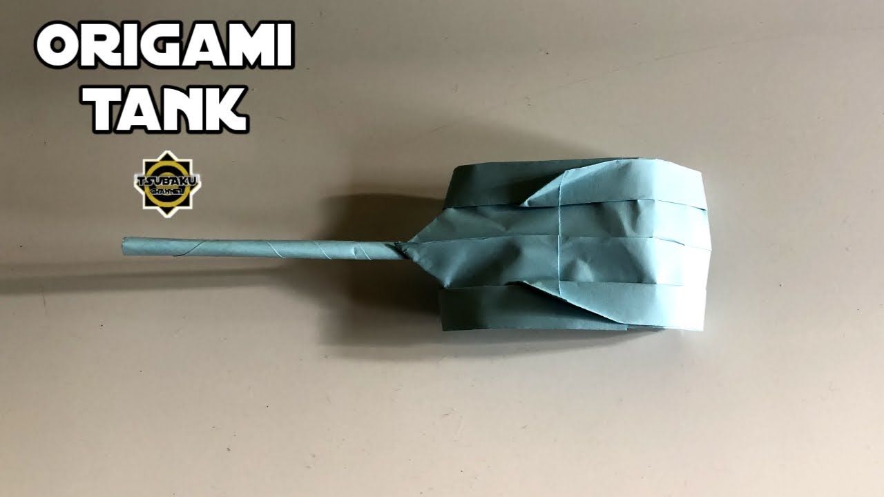 Origami tank easy | how to make tank with paper - Tsubaku Channel