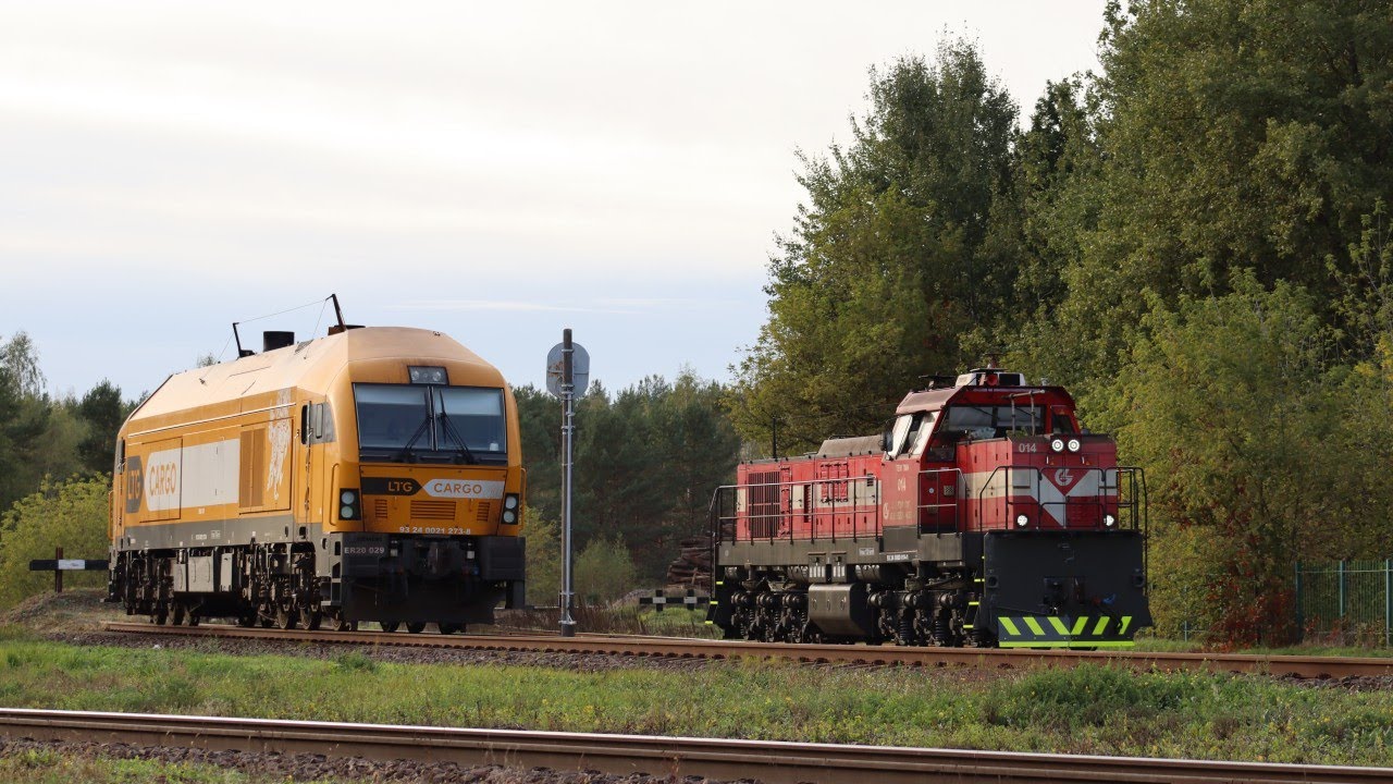 [4K60FPS] Trainspotting around Lithuania | October 2023