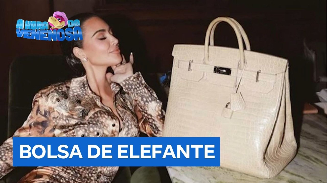 Especialista rebate Kim Kardashian após polêmica com bolsa de couro de elefante