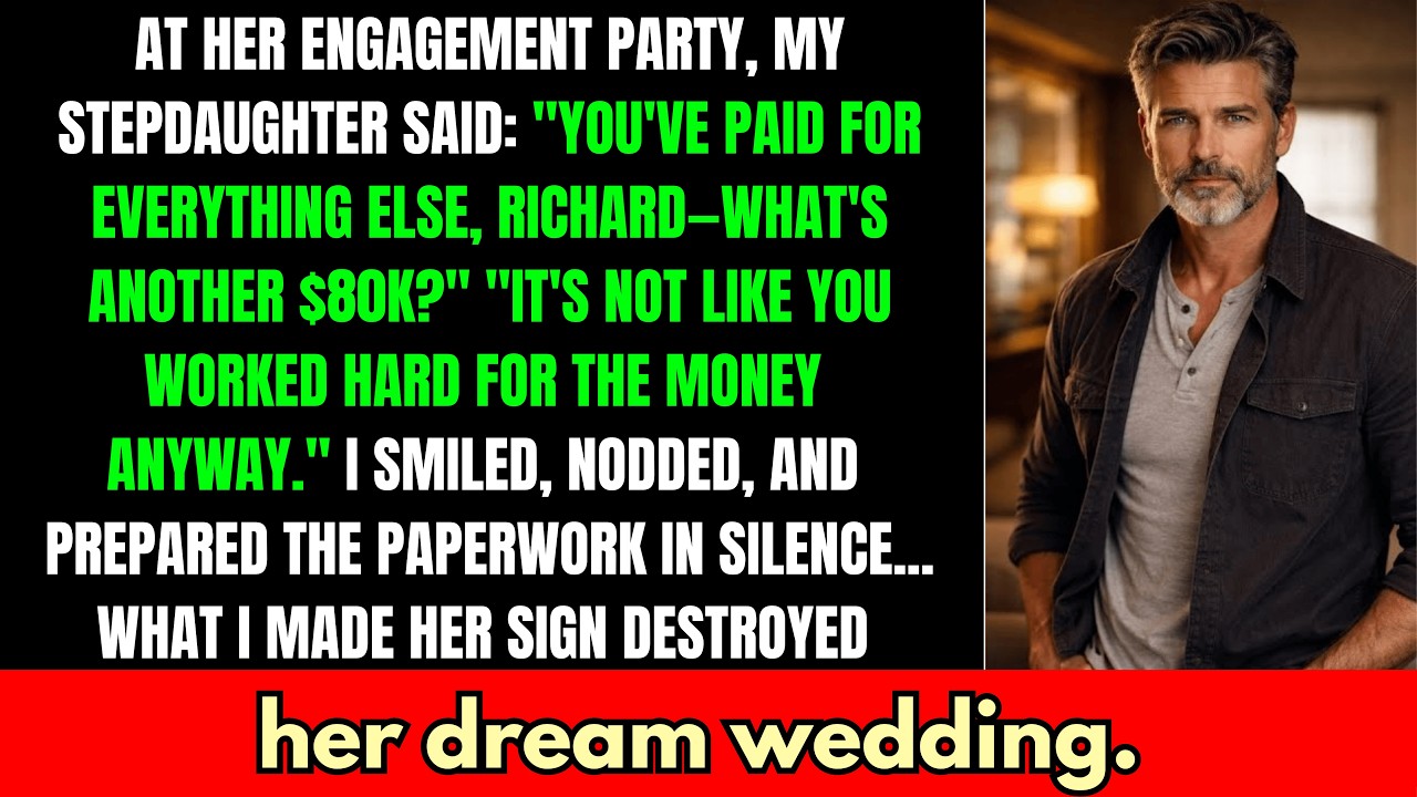 at Her Engagement Party, My Stepdaughter Said: 