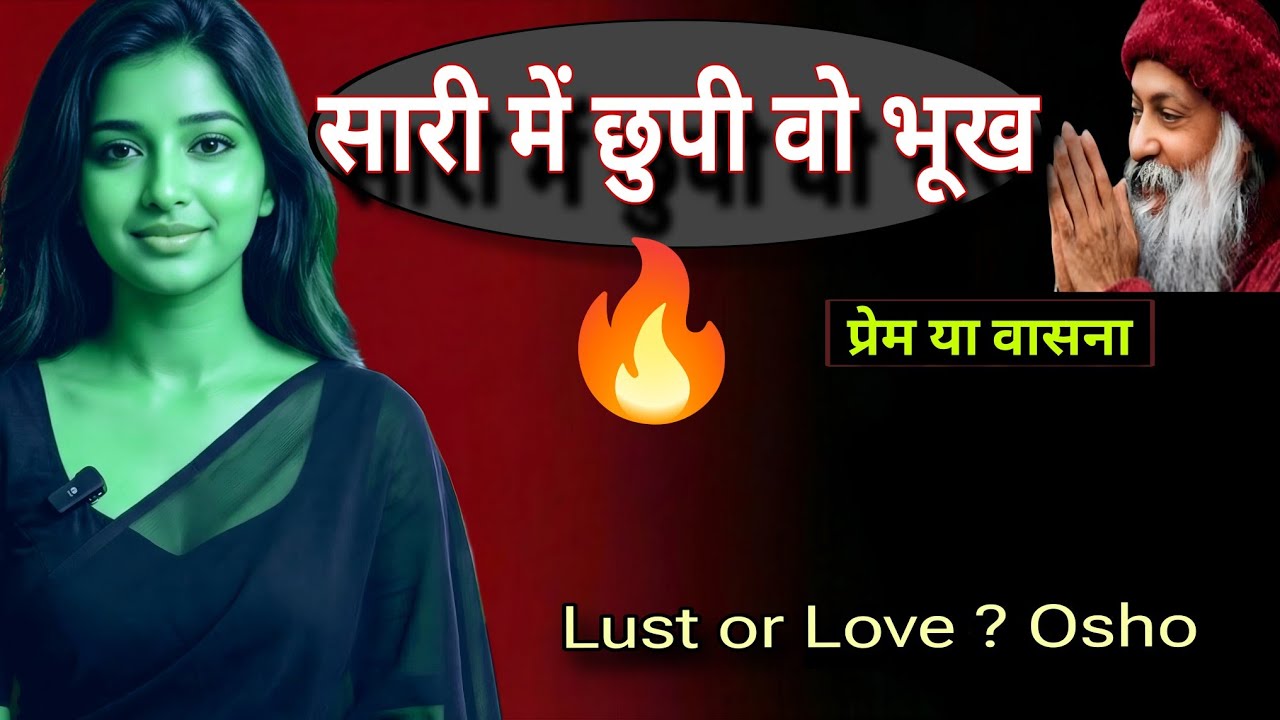 साड़ी में छुपी वो भूख 🔥 | Love or Lust? | Osho | प्रेम या वासना @silencelove1 