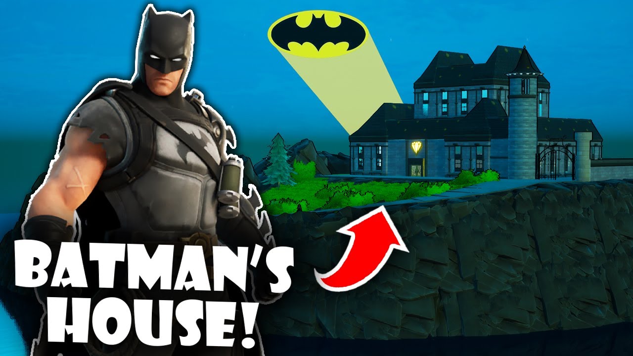 I Built Batman's House in Fortnite! (Batcave Included)