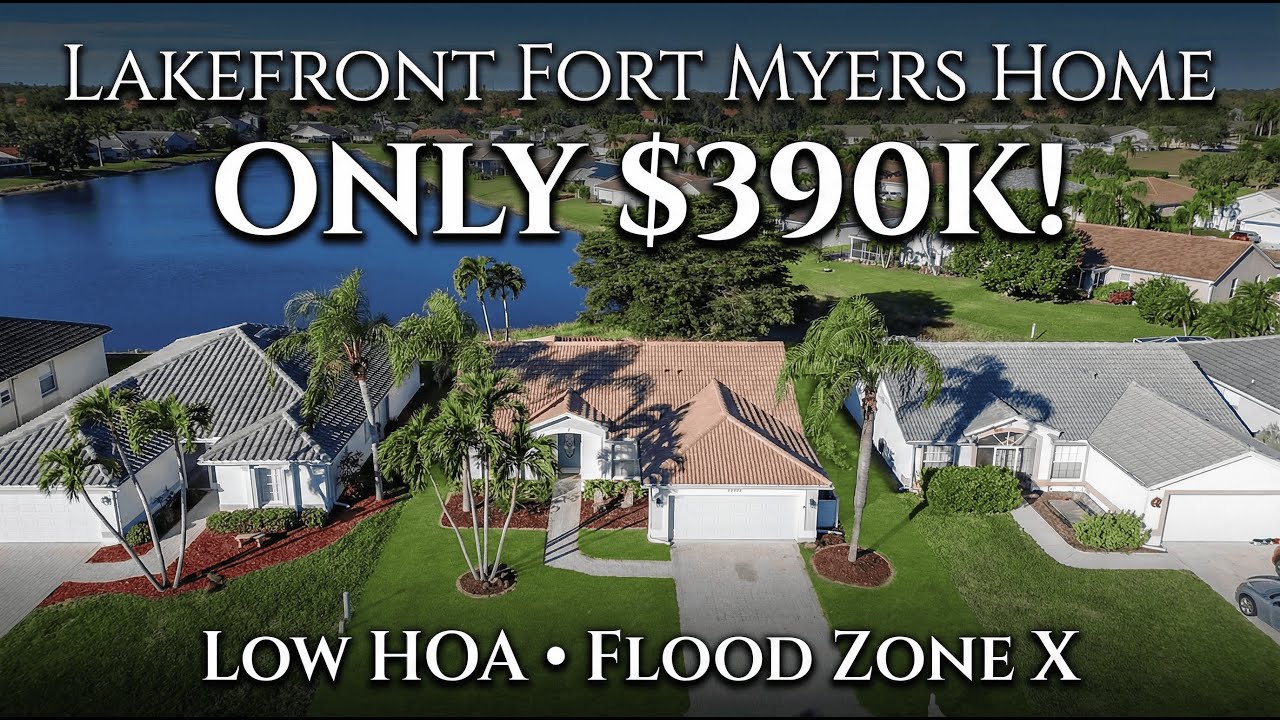 Fort Myers Florida Lakefront Home | Low HOA &ndash; $390K