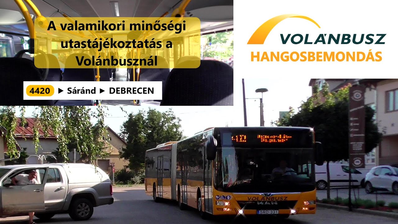 Amikor még a Volánbusznál minőségi bemondás volt | Létavértes - Debrecen buszjárat régi bemondásai
