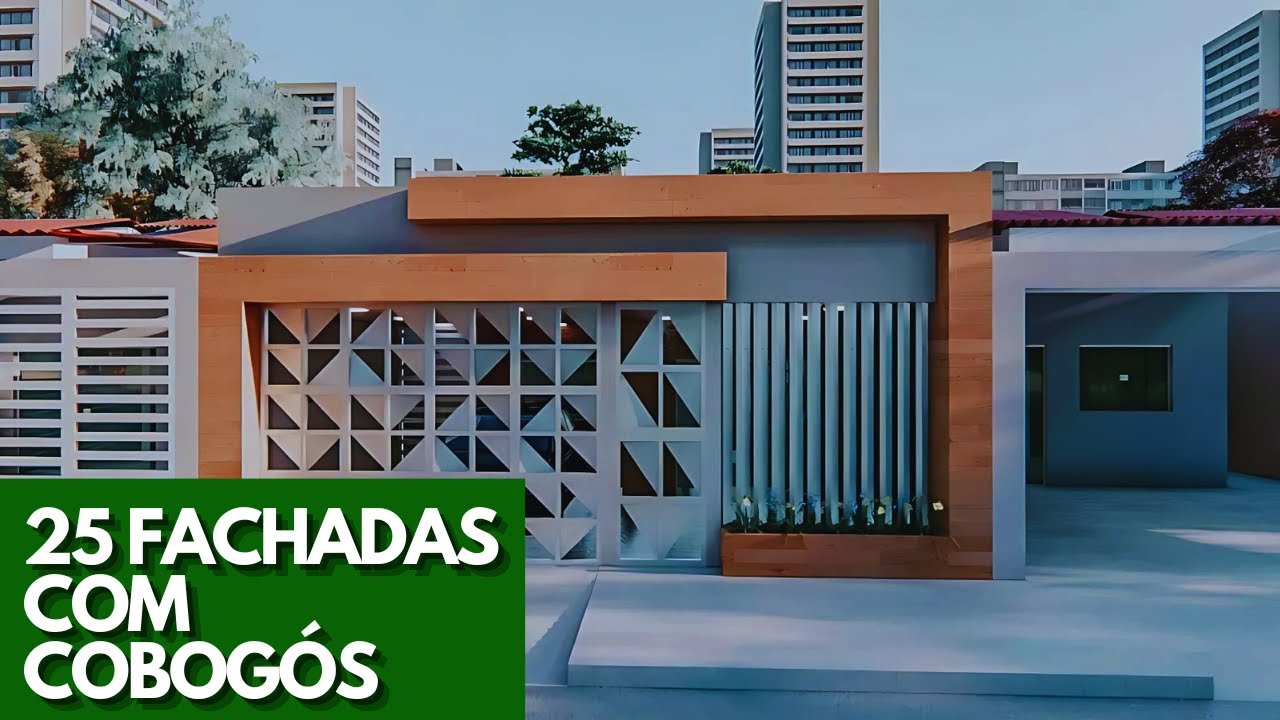 Fachadas de Muros com Cobogó Modernidade e Estilo para sua Casa!
