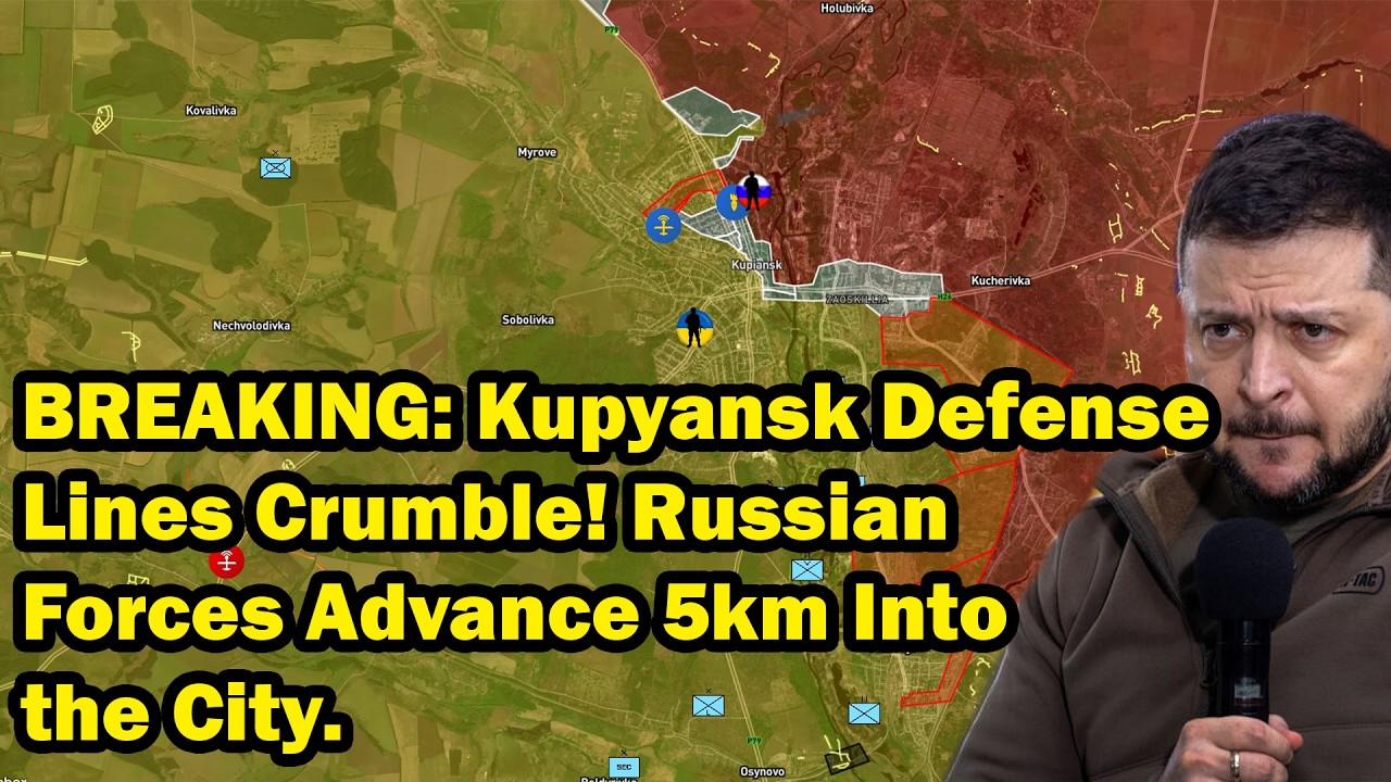 BREAKING: Kupyansk Defense Lines Crumble! Russian Forces Advance 5km Into the City.