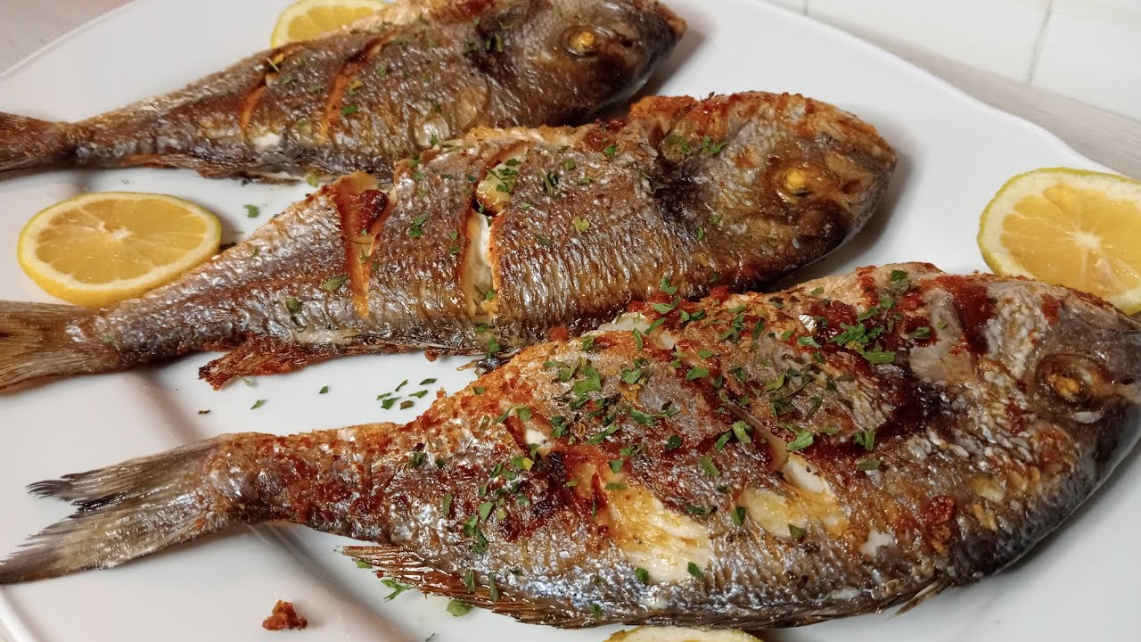 Peshk i pjekur ne tigan/pesce in padella