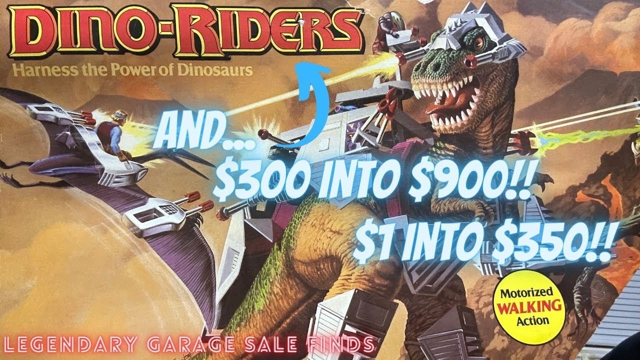 Legendary Garage Sale Finds 2023: DINO-RIDERS Haul!!
