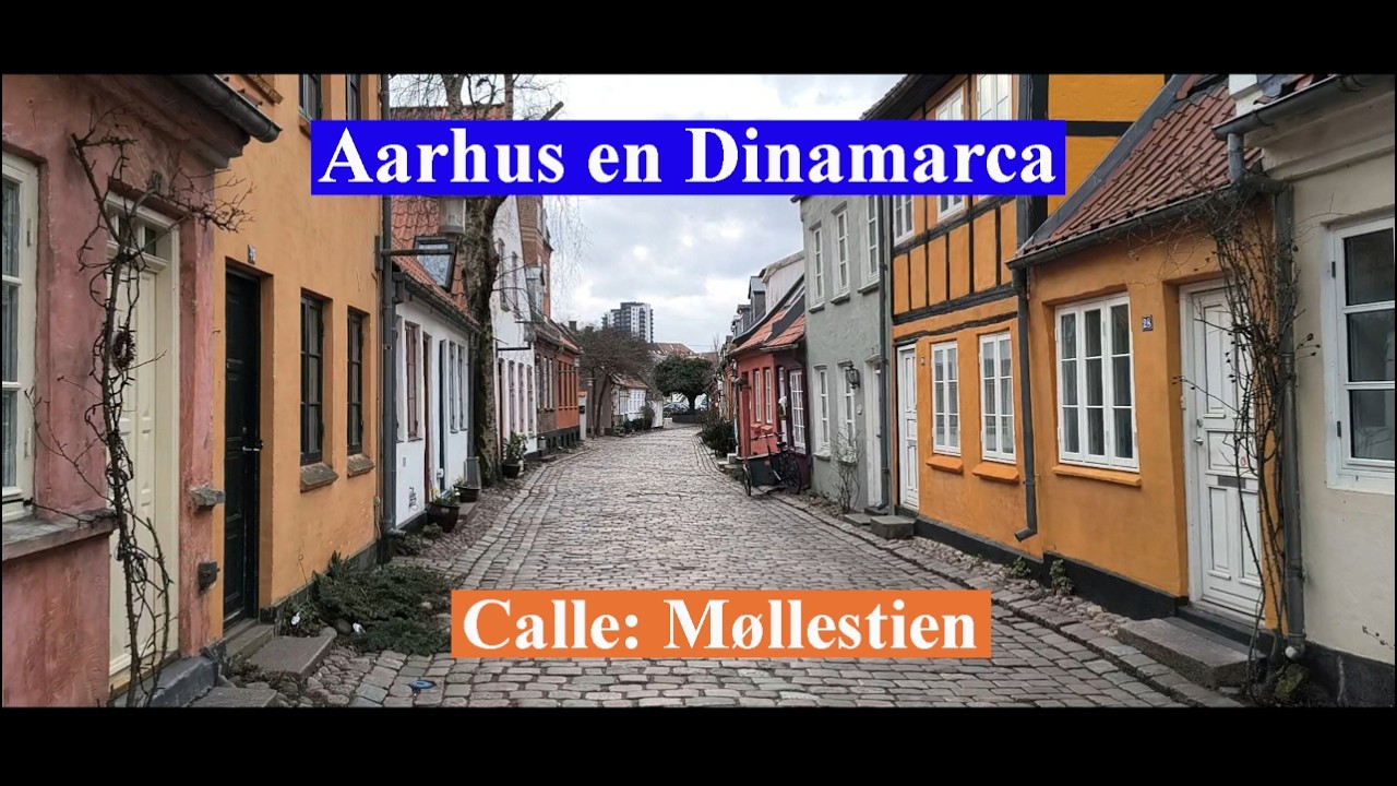 La calle: Møllestien en Aarhus en Dinamarca. #paseo #aarhus #calle #caminta