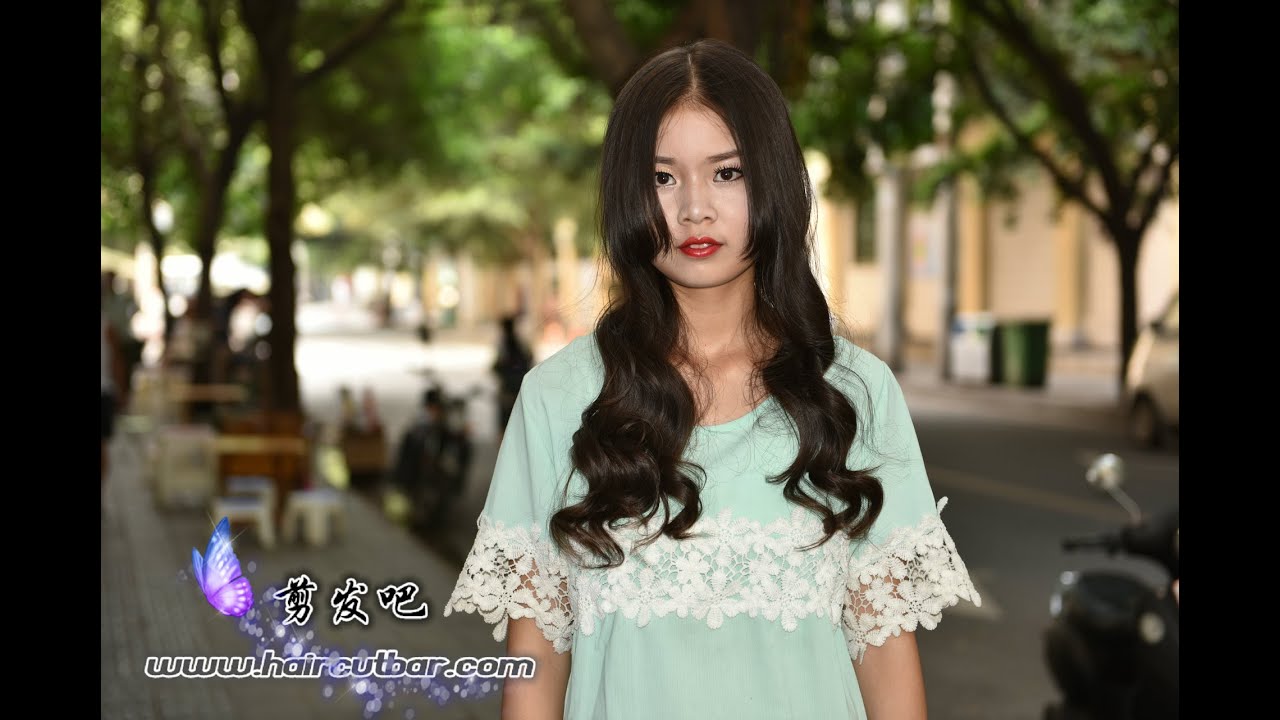 AC-BOB-V024 Curly long hair to short bob undercut style in salon