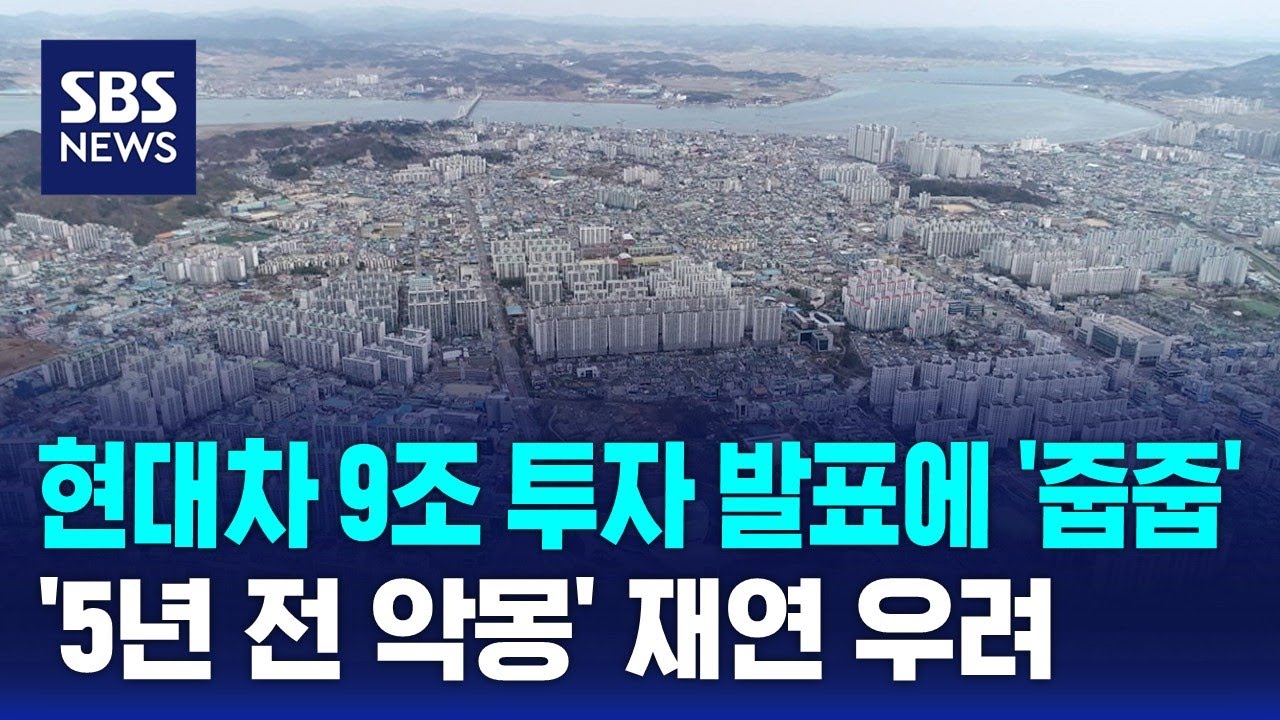 현대차 9조 투자 발표에 '줍줍'&hellip;'5년 전 악몽' 재연 우려 / SBS