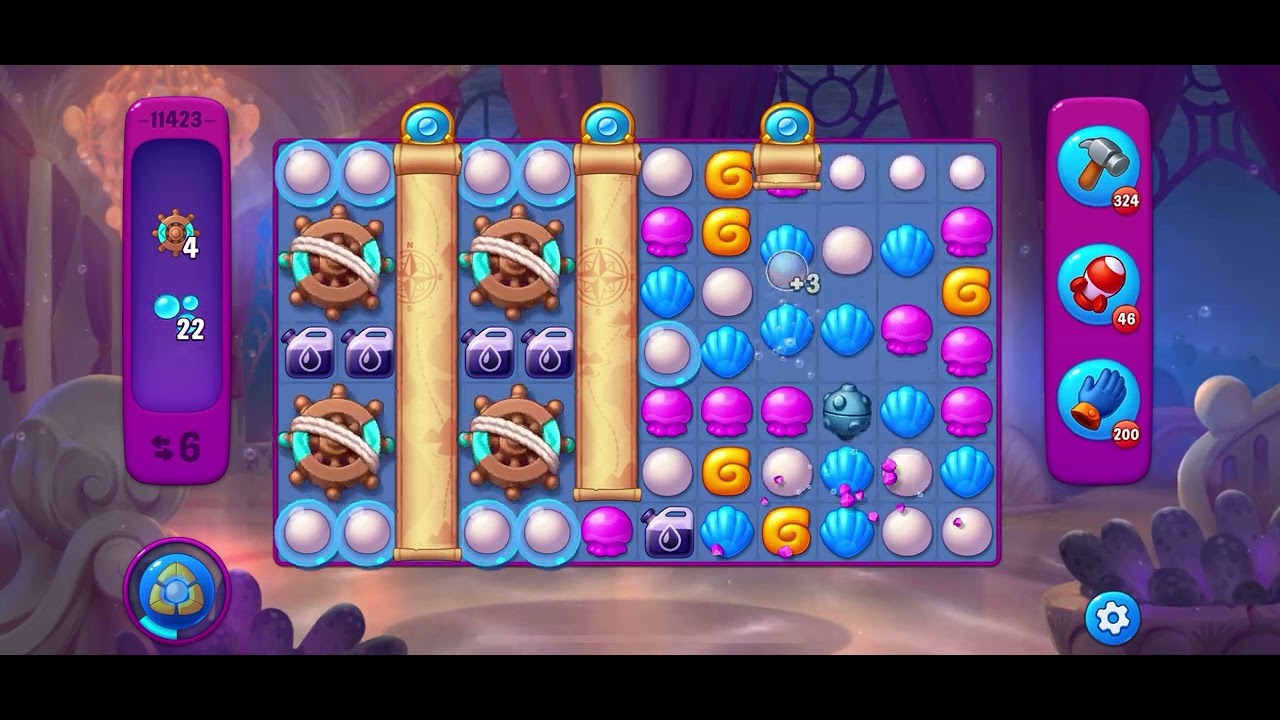 Fishdom Very Hard level 11423 no boosters フィッシュダム ベリーハード