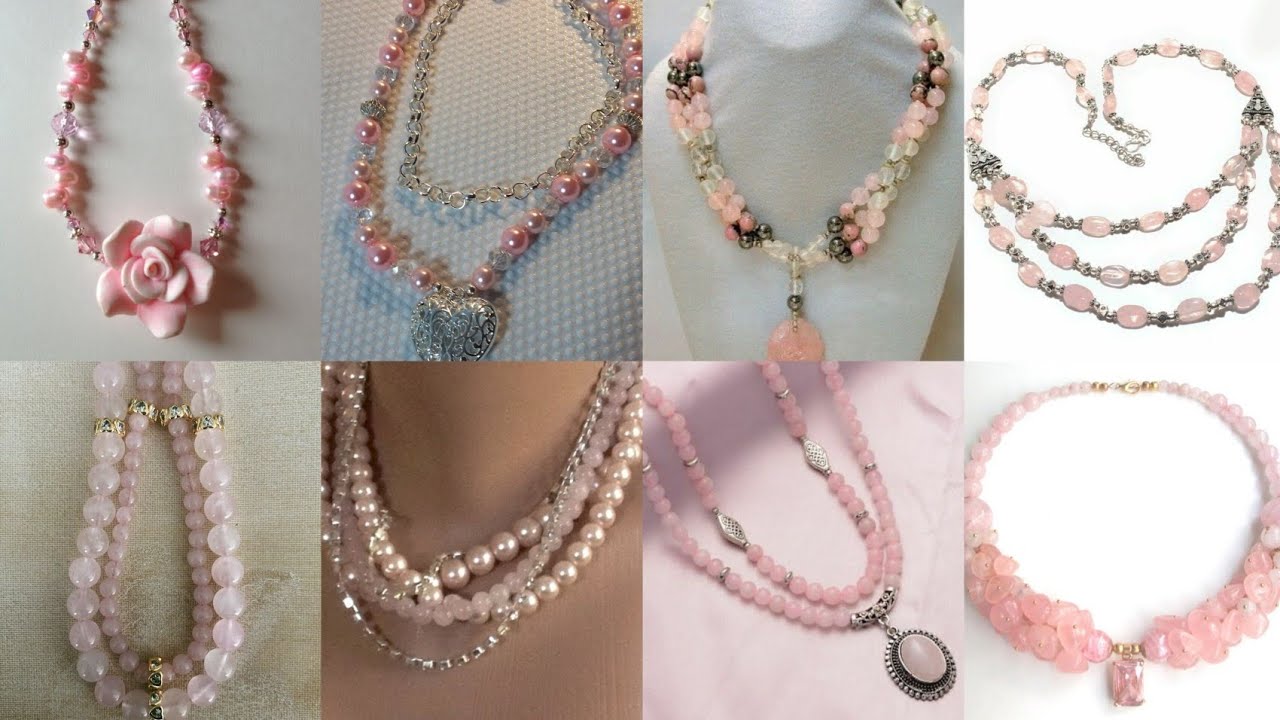 Dreamy 😍Dusty Tea Pink Necklaces – Aesthetic Jewelry Collection 2026