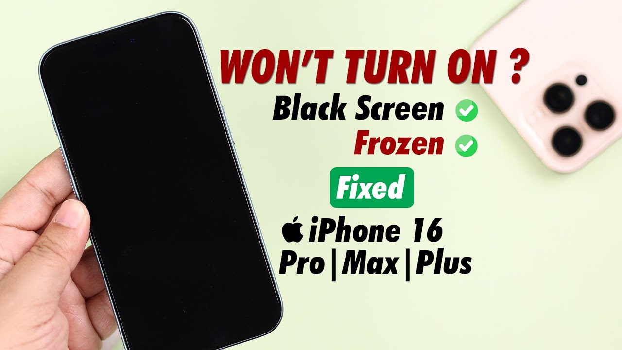 iPhone 16 не включается! Вот решение!