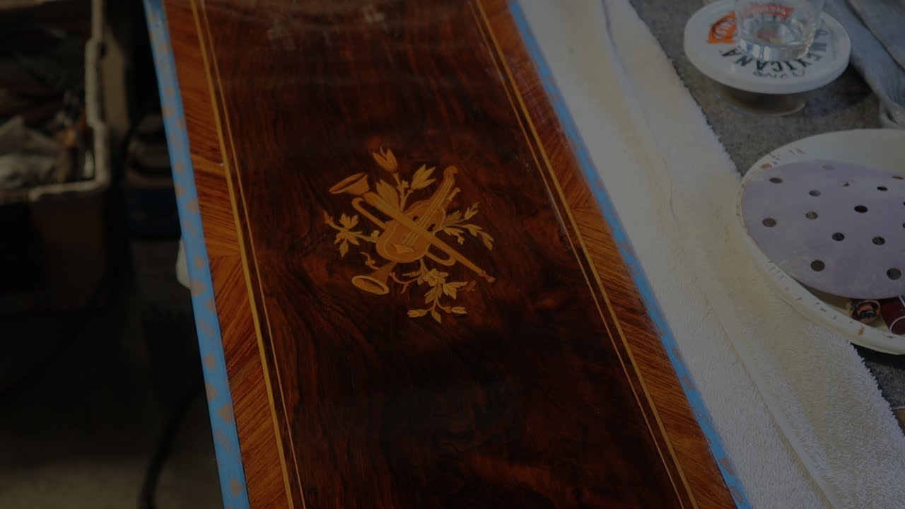 Was it ink? Restoration — French polish.