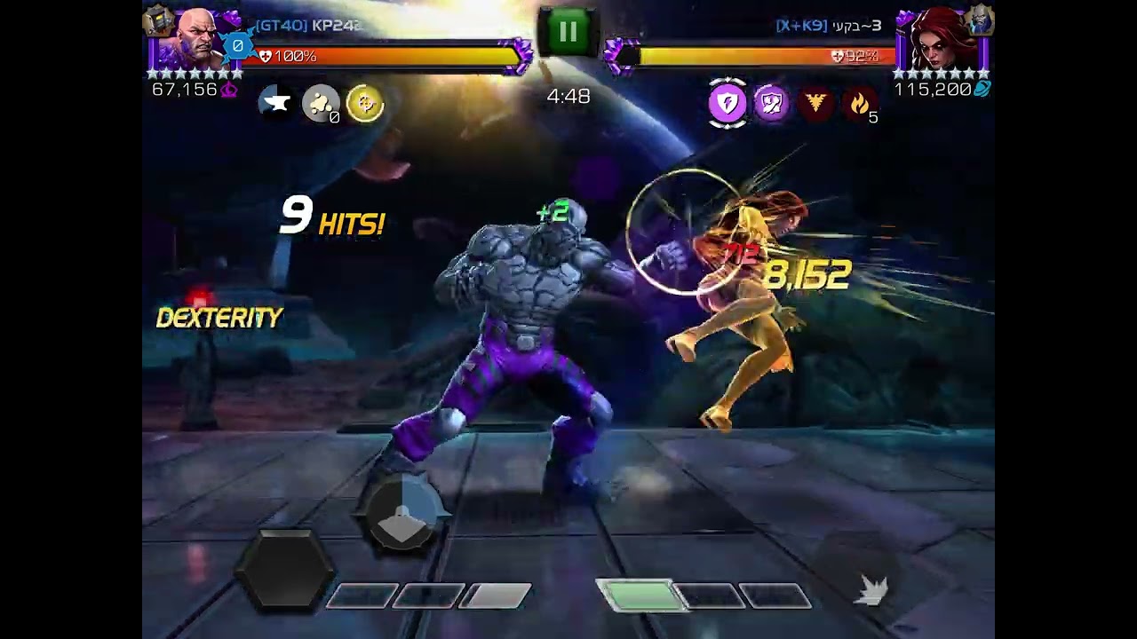 Absorbing Man vs Dark Phoenix Node 19 High Energy Diet/Reinvigorated Unblockable AW S64 Mcoc