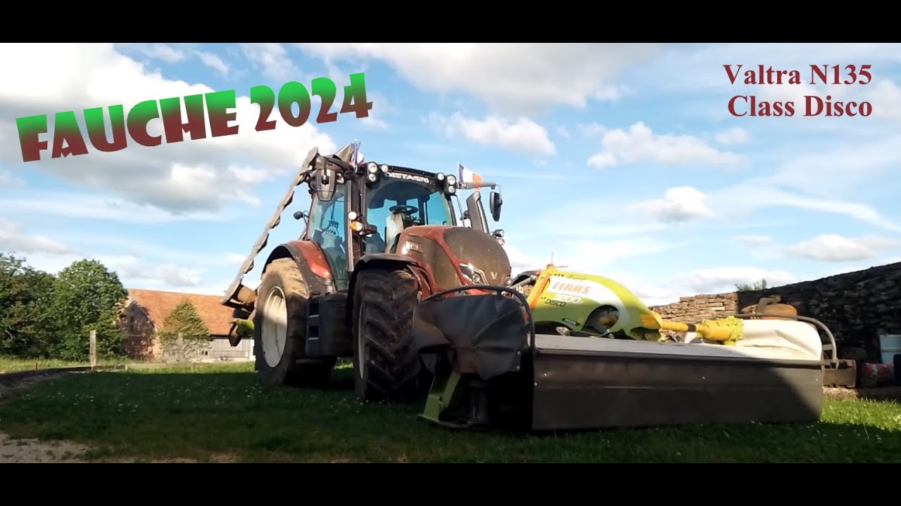Fauchage 2024// Valtra et faucheuse Class