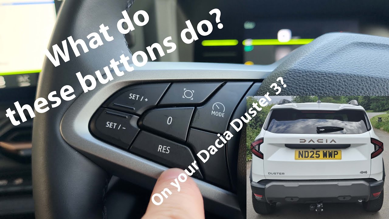 The Dacia Duster Guides - Duster 3 - Cruise Control/Speed Limiter