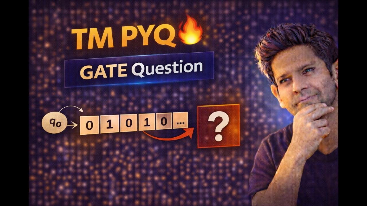 GATE TOC PYQ | Turing Machine Questions Explained 🔥
