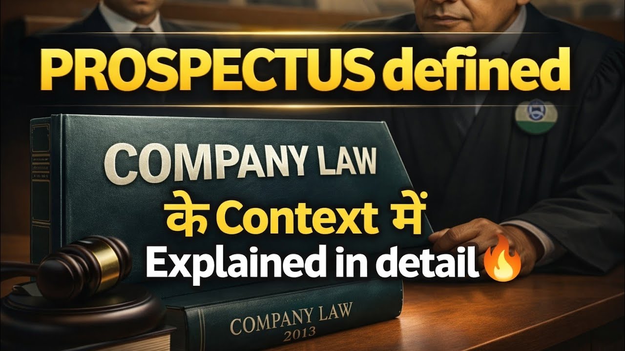 Company Law | Prospectus Complete Concept Explained #companylaw 