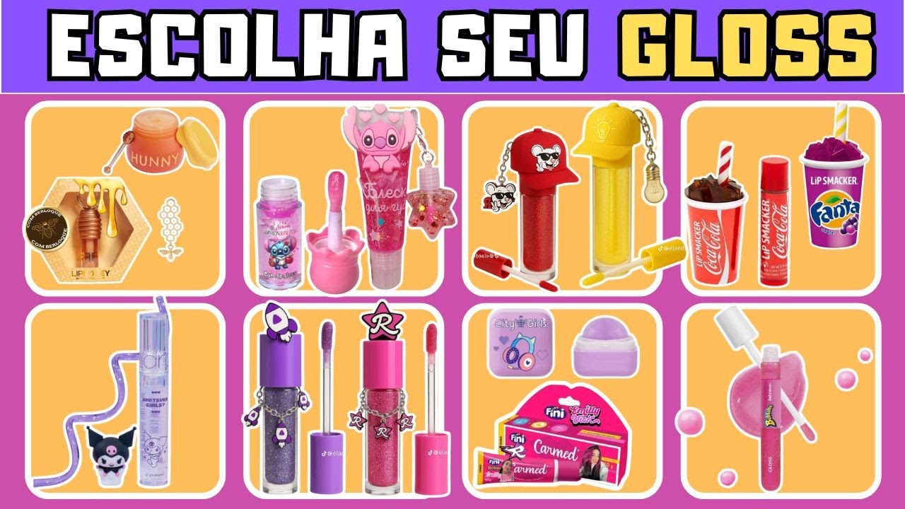 MONTE SEU KIT DE GLOSS PERFEITO💄💖 Emily Vick, Stitch 