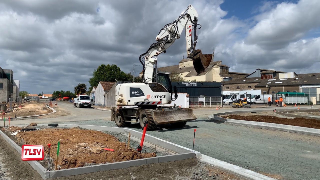 Luçon. Les abords du futur collège en cours d'aménagement