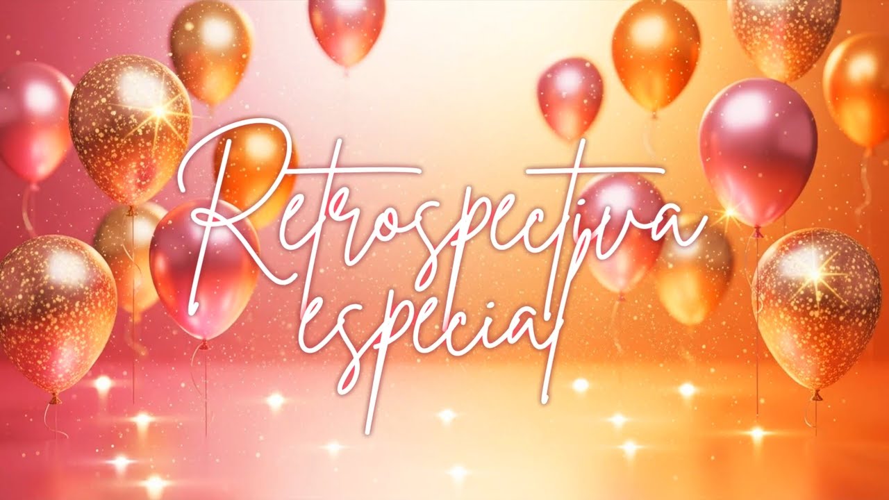 Retrospectiva Animada 15 anos Laranja e Pink - Encomende a sua personalizada!