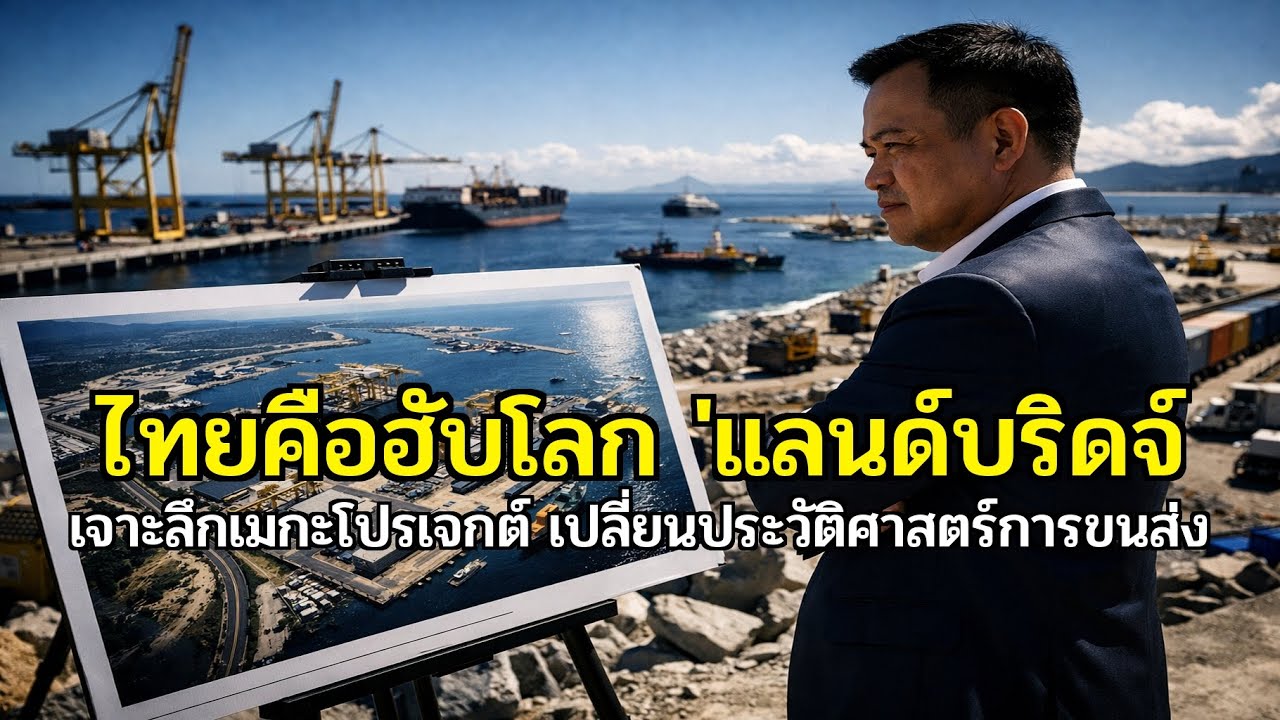 แลนด์บริดจ์' เกิดแน่! อนุทินยันเดินหน้าเต็มสูบ ไทยขึ้นแท่นฮับโลกเบอร์ 1