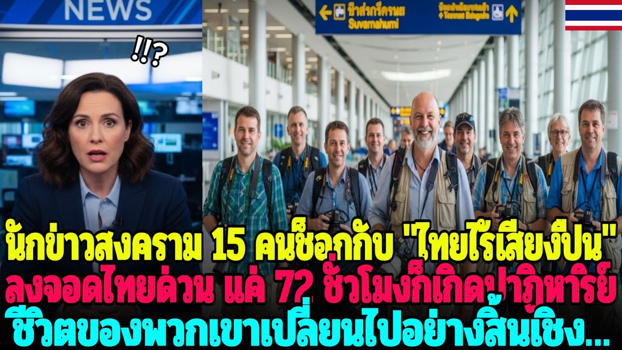 นักข่าวสงคราม 15 คนลงจอดฉุกเฉินที่ไทย ไม่นานก็ร้องไห้ทั้งทีม!