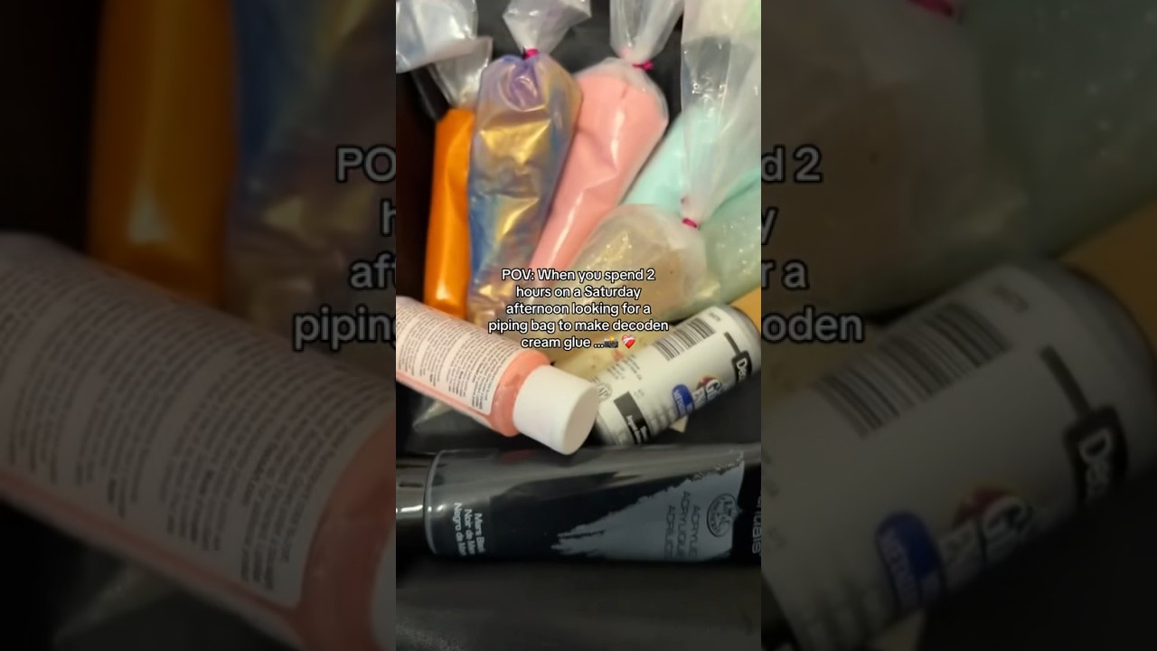 How to make decoden cream glue at home as a diy craft lover? #sasigals #decoden