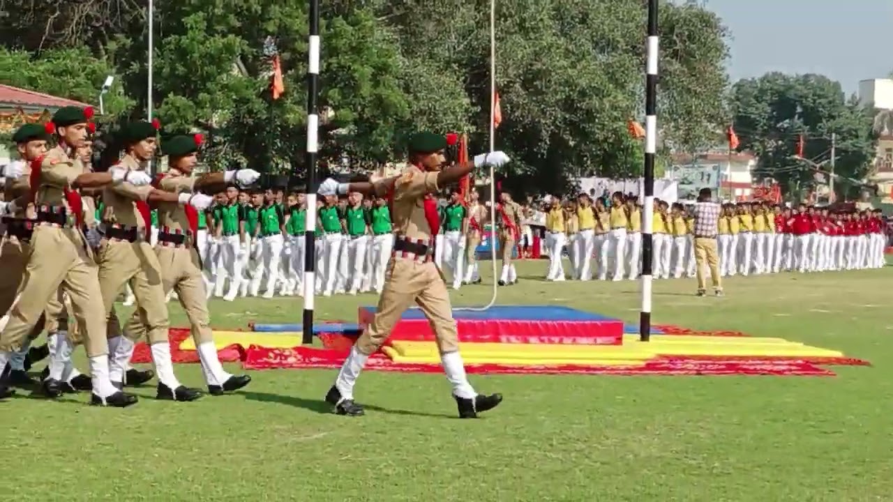NCC, Prade, Band,  on Annual function by Gurukul Kurukshetra students ⭐ Divyanshu Rising Star ⭐