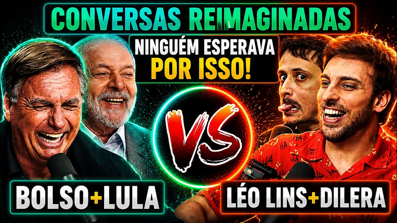 LULA + BOLSONARO encontram L&Eacute;O LINS + DILERA no CONVERSAS REIMAGINADAS