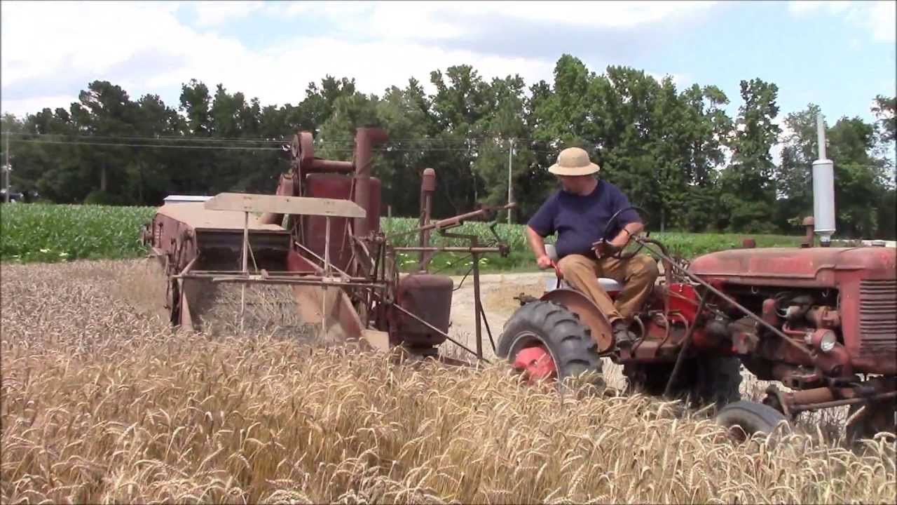 Al Jones and His 1950 McCormick 52R Combine in action